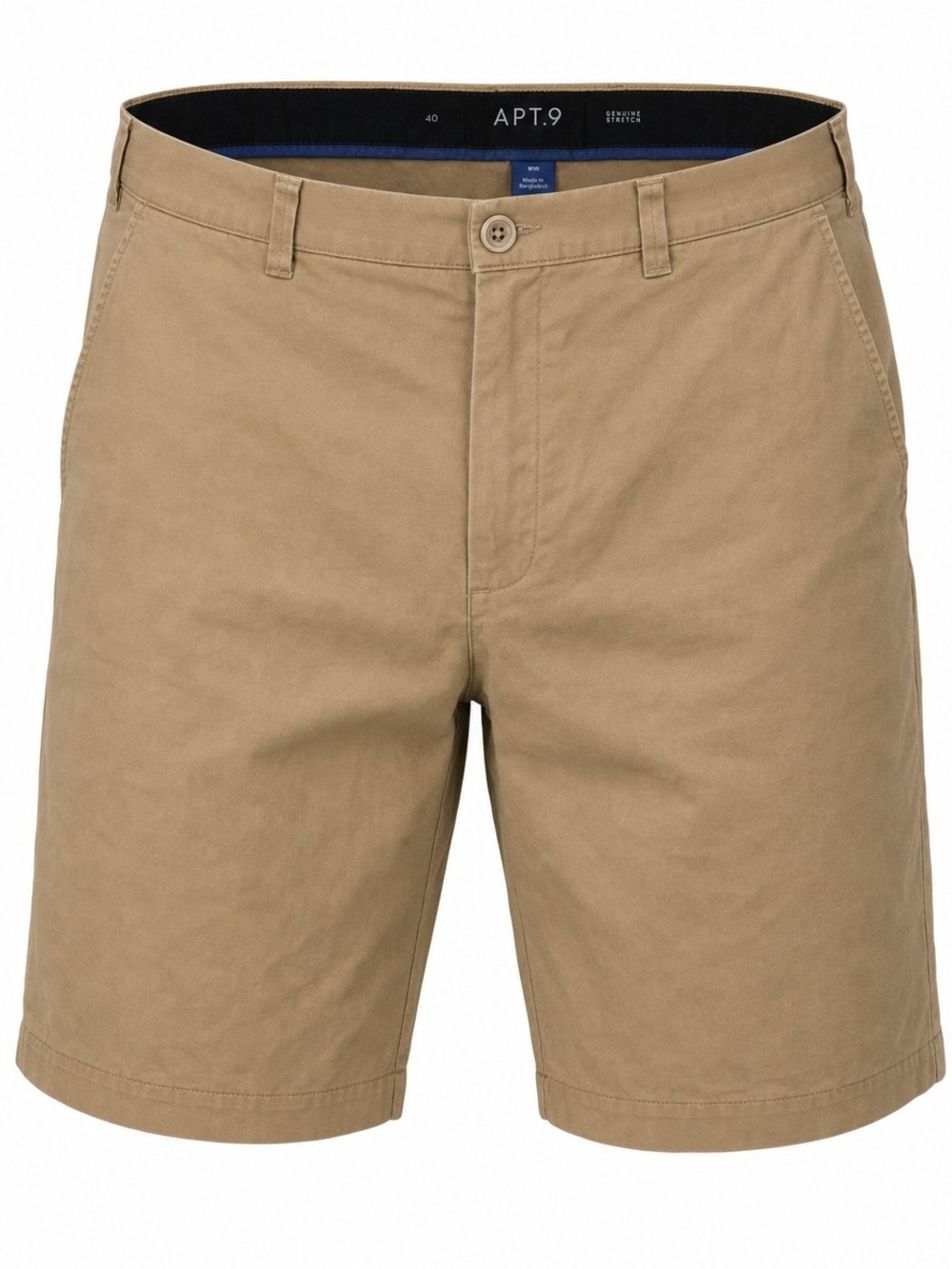 Apt 9 Premier Flex Men's Chino Shorts Tan‎ Khaki Size 40